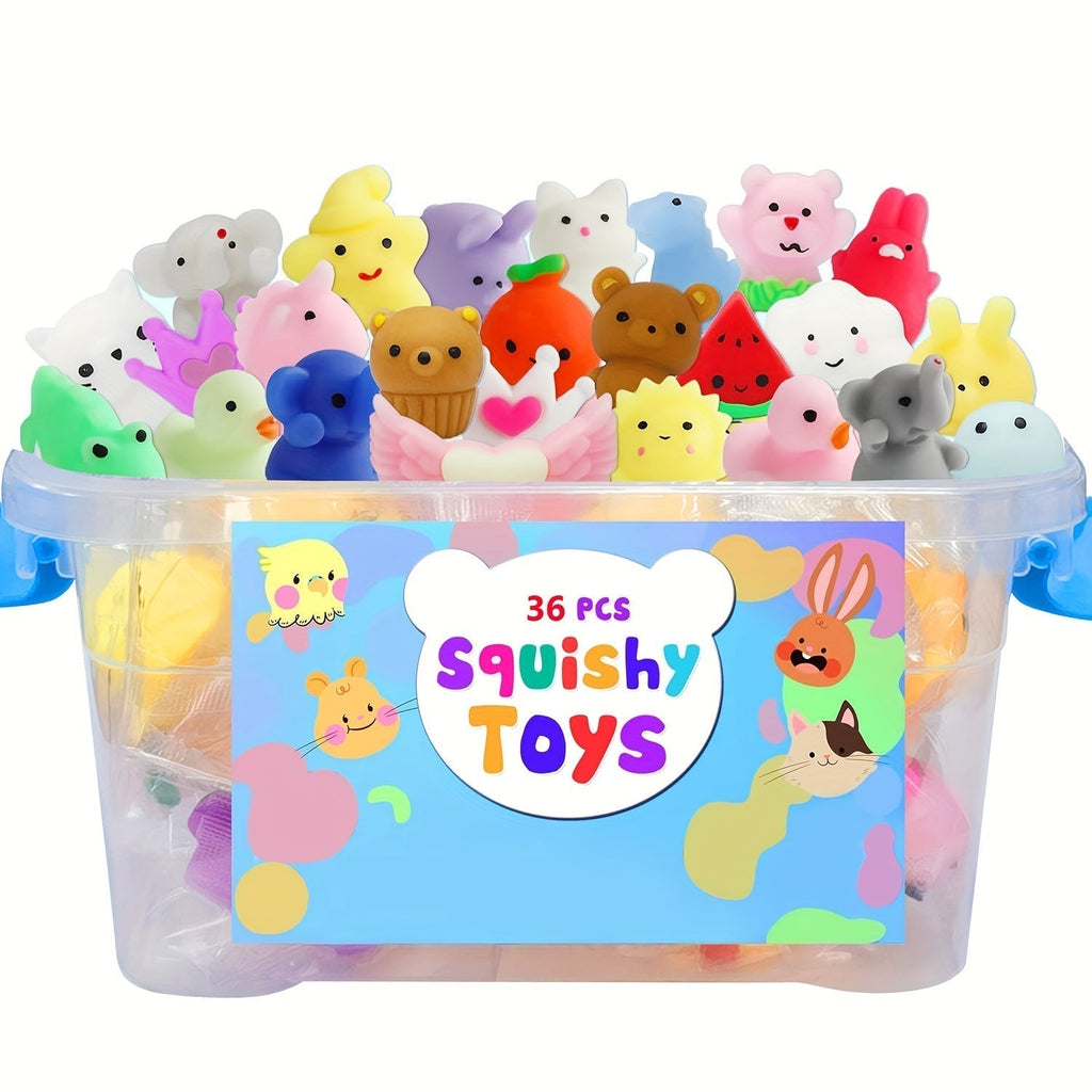 36 Uroczych Miękkich Zabawek Zwierząt - Kawaii Squeezies-Trend Polska