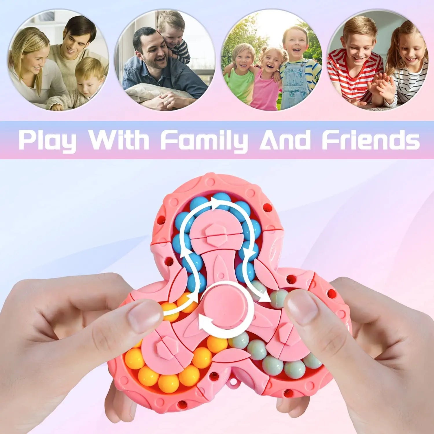 360° Fidget Spinner - FocusSpin-Różowy-Trend Polska