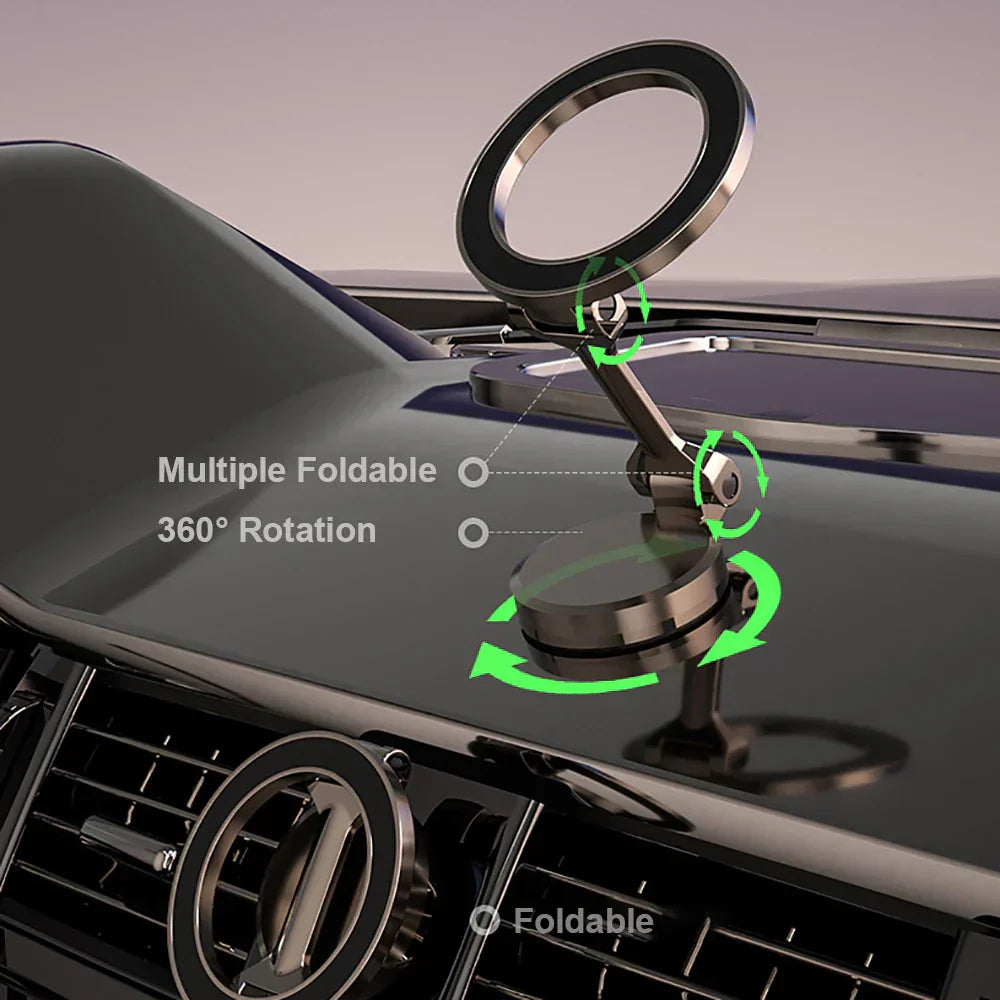 360° Składany Magnesik na Telefon do Samochodu - Mocny i Regulowany-Trend Polska
