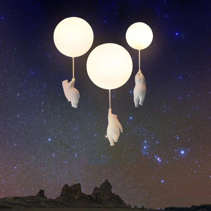 Lampa sufitowa dla dzieci z misiem i balonem - CloudBear