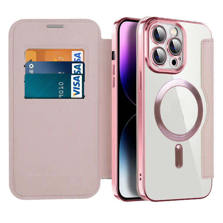 Etui skórzane z magnetyczną adsorpcją i ochroną RFID – Valtrix (1+1 GRATIS)