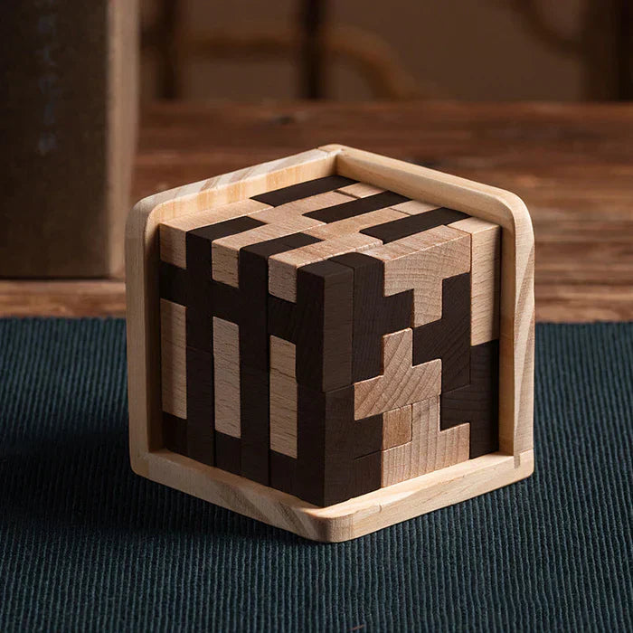 3D Drewniana Łamigłówka - PuzzleMaster-Trend Polska