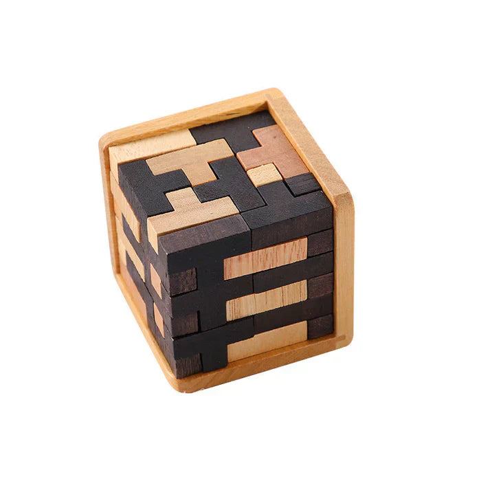 3D Drewniana Łamigłówka - PuzzleMaster-Trend Polska