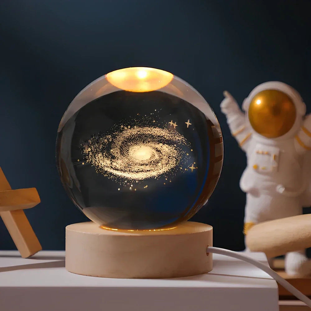 3D Grawerowana Kryształowa Kula - Celestia-Melkweg-Trend Polska