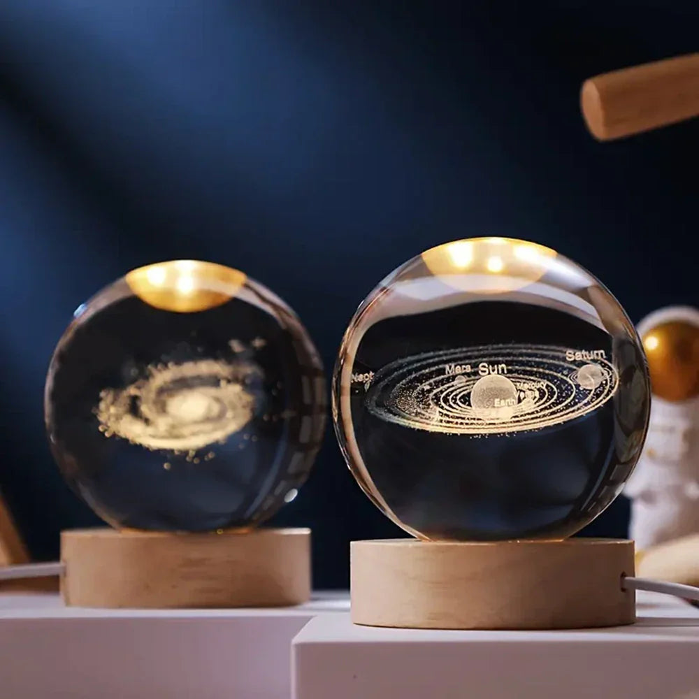 3D Grawerowana Kryształowa Kula - Celestia-Melkweg-Trend Polska