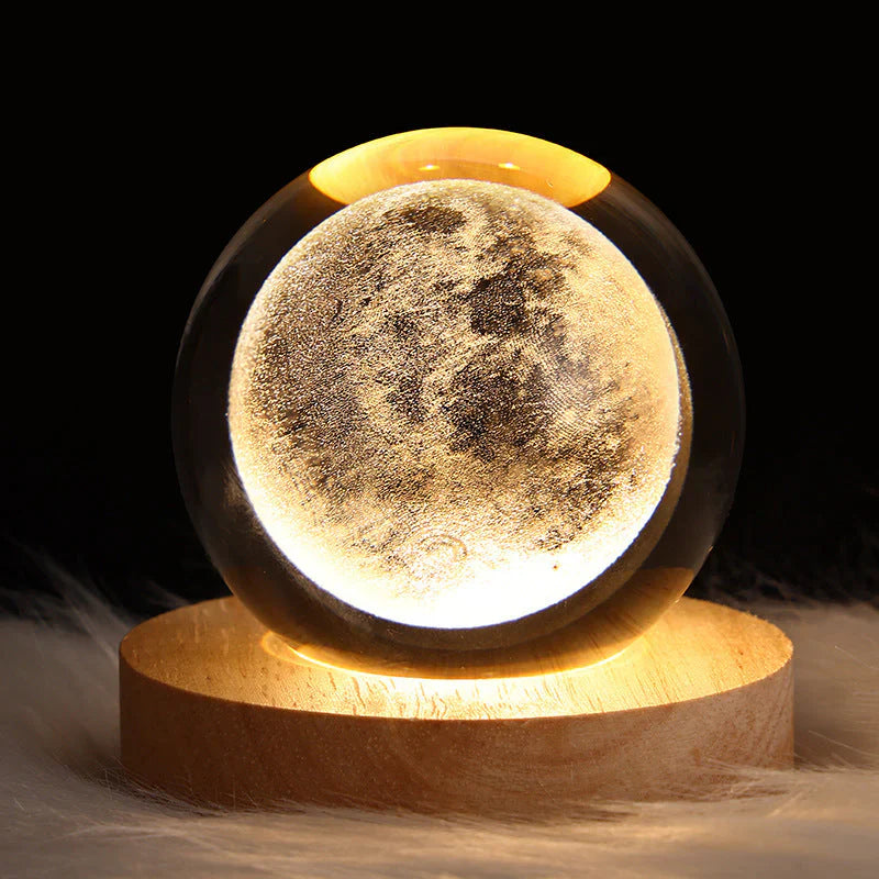 3D Kryształowe Oświetlenie Nastrojowe - GlowCryst-Maan 6CM-Trend Polska