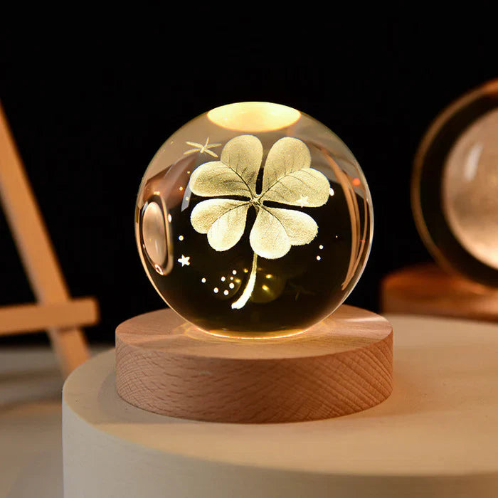 3D Kryształowe Oświetlenie Nastrojowe - GlowCryst-Saturnus 6CM-Trend Polska