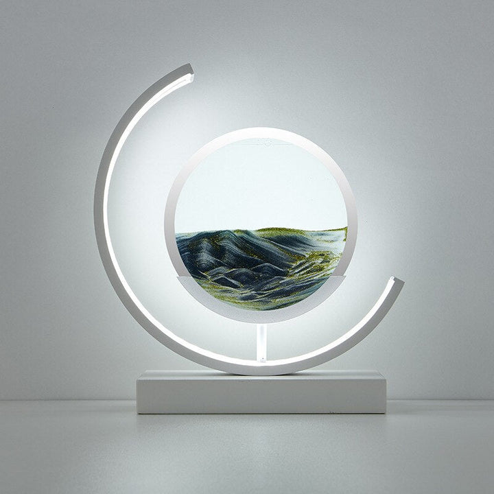 3D Muszla Stolikowa Lampa - Abyss-Czarny-Biały-Trend Polska