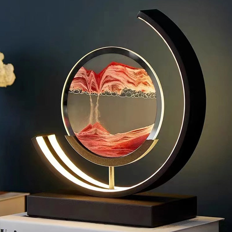 3D Muszla Stolikowa Lampa - Abyss-Zielony-Czarny-Trend Polska