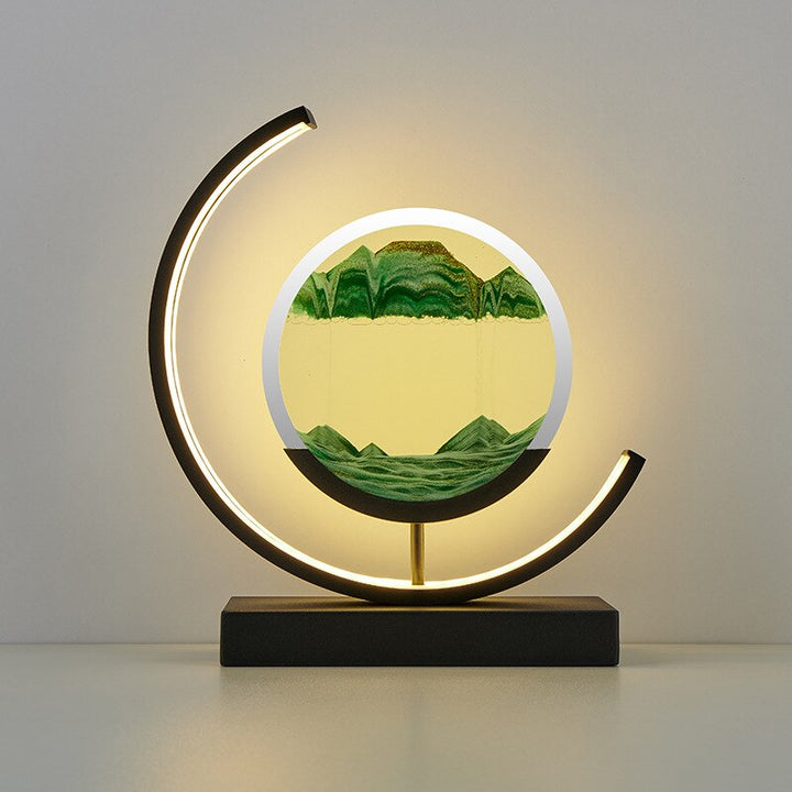 3D Muszla Stolikowa Lampa - Abyss-Zielony-Czarny-Trend Polska