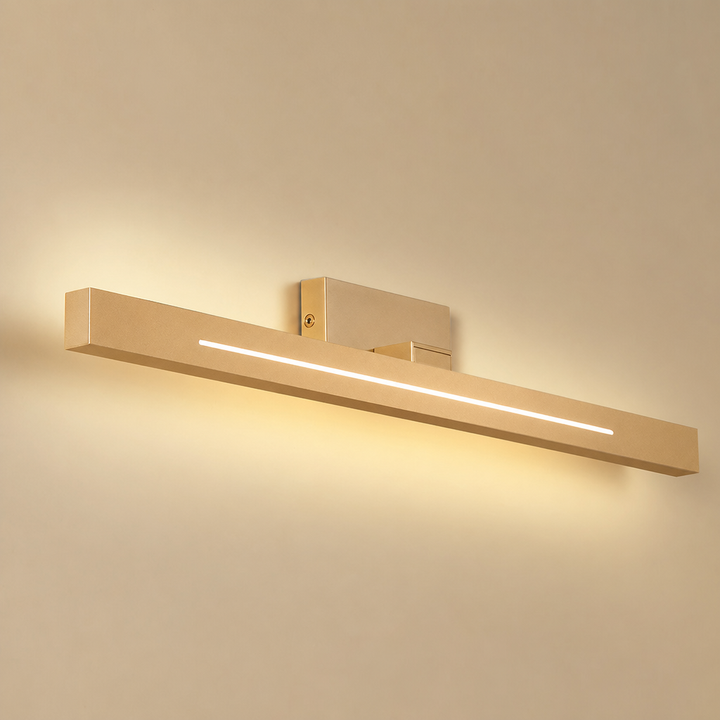 Designerska Lampa Ścienna LED – Linia Złota – Goldline