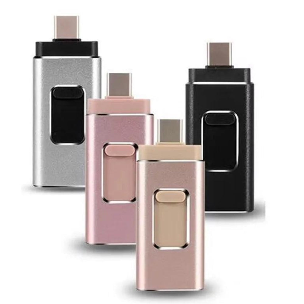 4-wjowy Flashdrive dla każdego urządzenia - DataFlex-64GB-Srebrny-Trend Polska