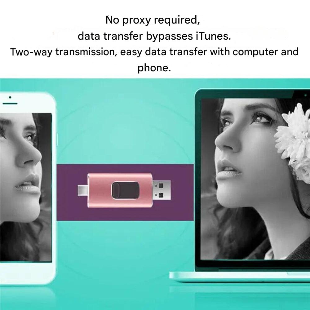 4-wjowy Flashdrive dla każdego urządzenia - DataFlex-64GB-Srebrny-Trend Polska