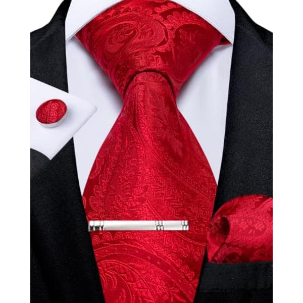 Men's Paisley Formal Tie Set - Refined Wedding & Event Accessories 5