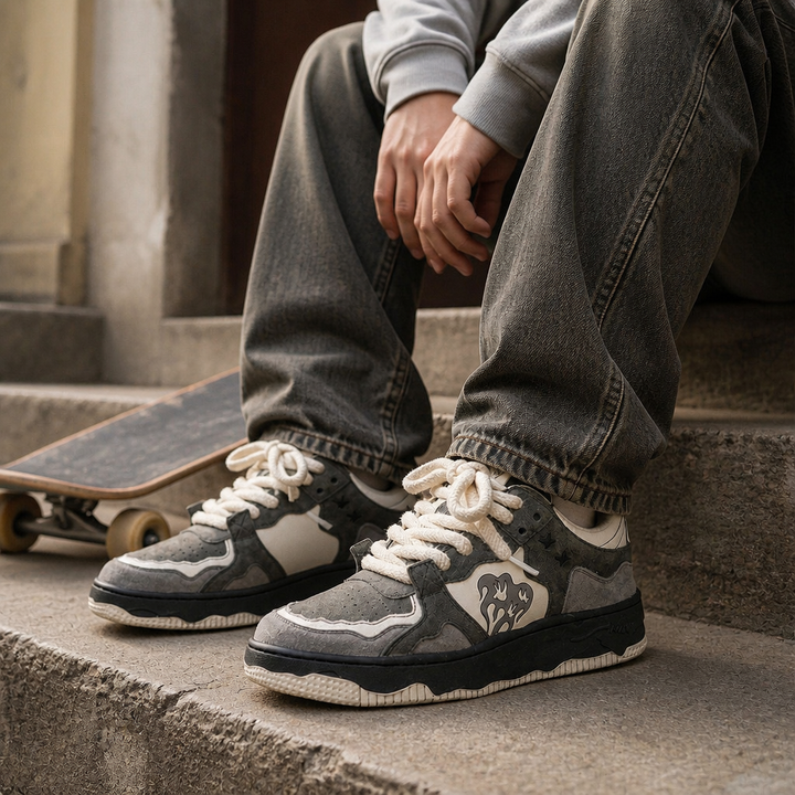 Męskie Sneakersy Skate w Stylu Vintage – Dexter
