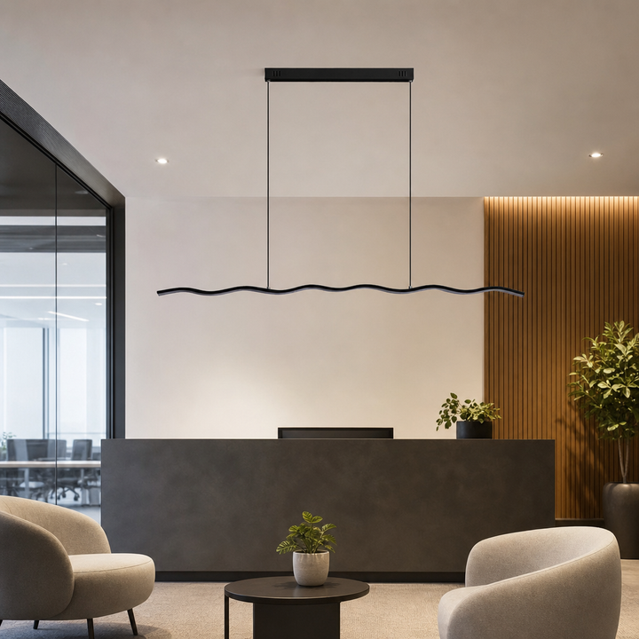 Designerska Lampa Sufitowa LED – Linia Fal – Curvalux