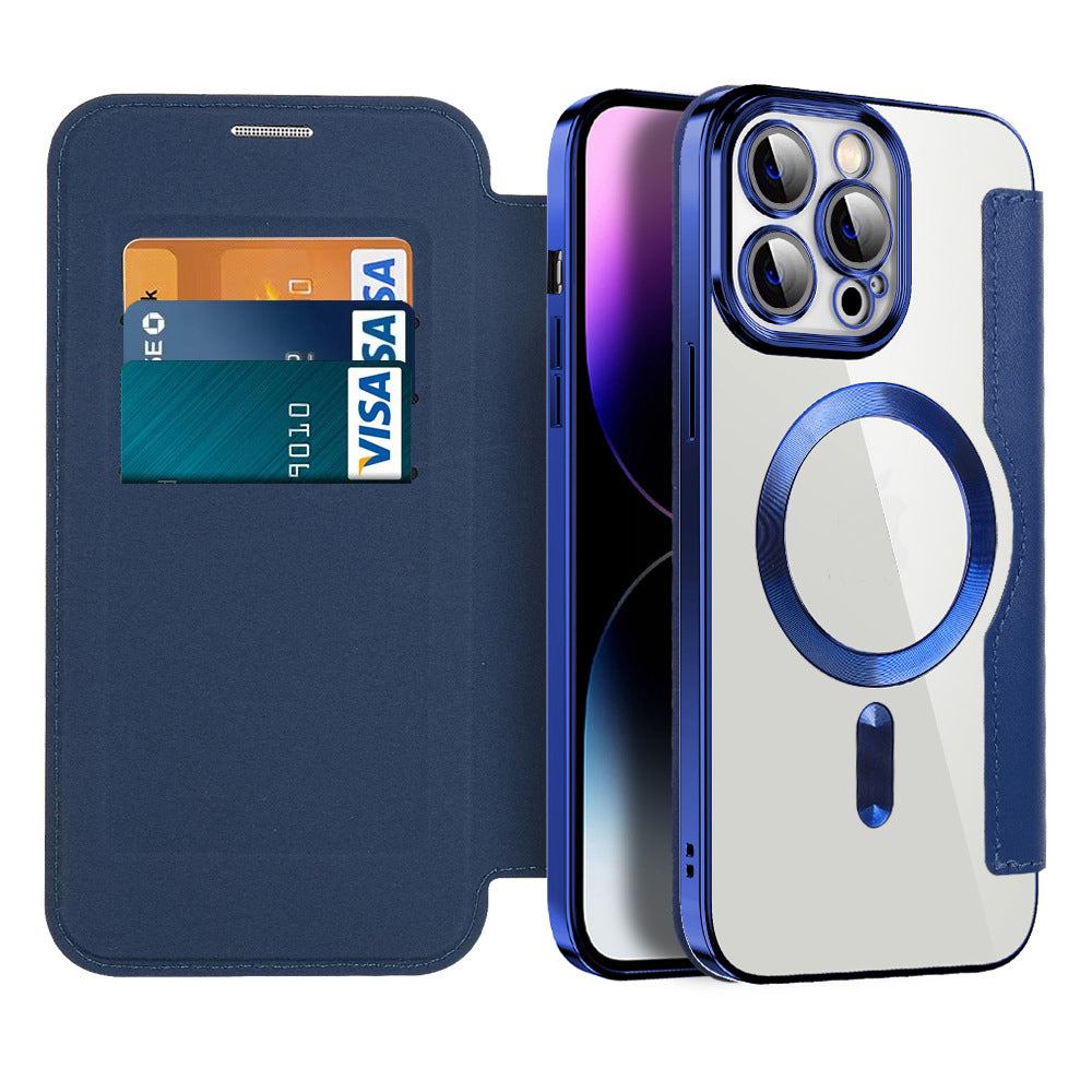 Etui skórzane z magnetyczną adsorpcją i ochroną RFID – Valtrix (1+1 GRATIS)
