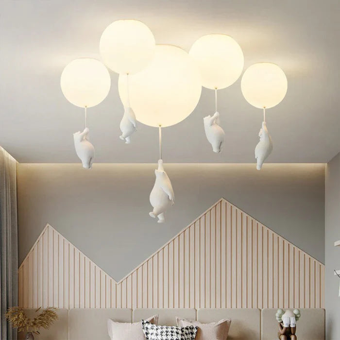 Lampa sufitowa dla dzieci z misiem i balonem - CloudBear