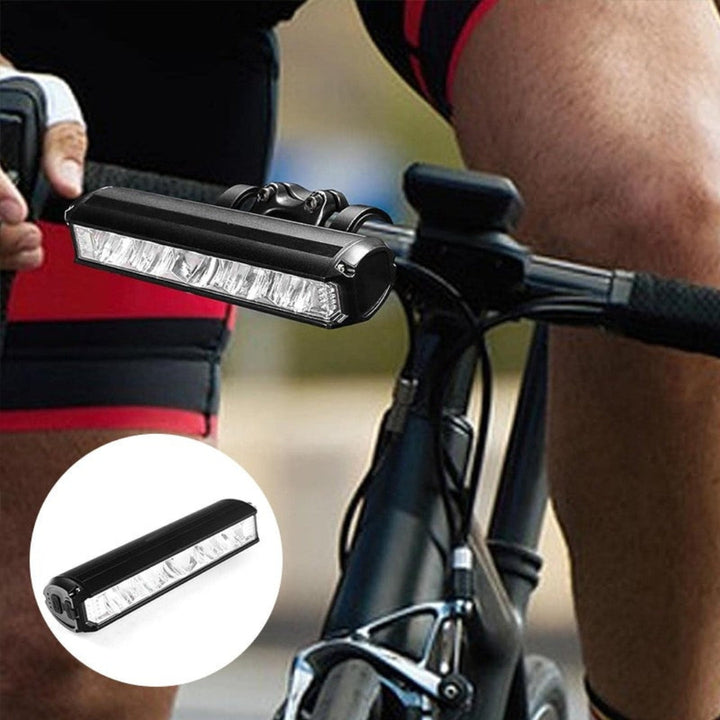 Superjasne 180° światło rowerowe z wbudowaną baterią – Luminor