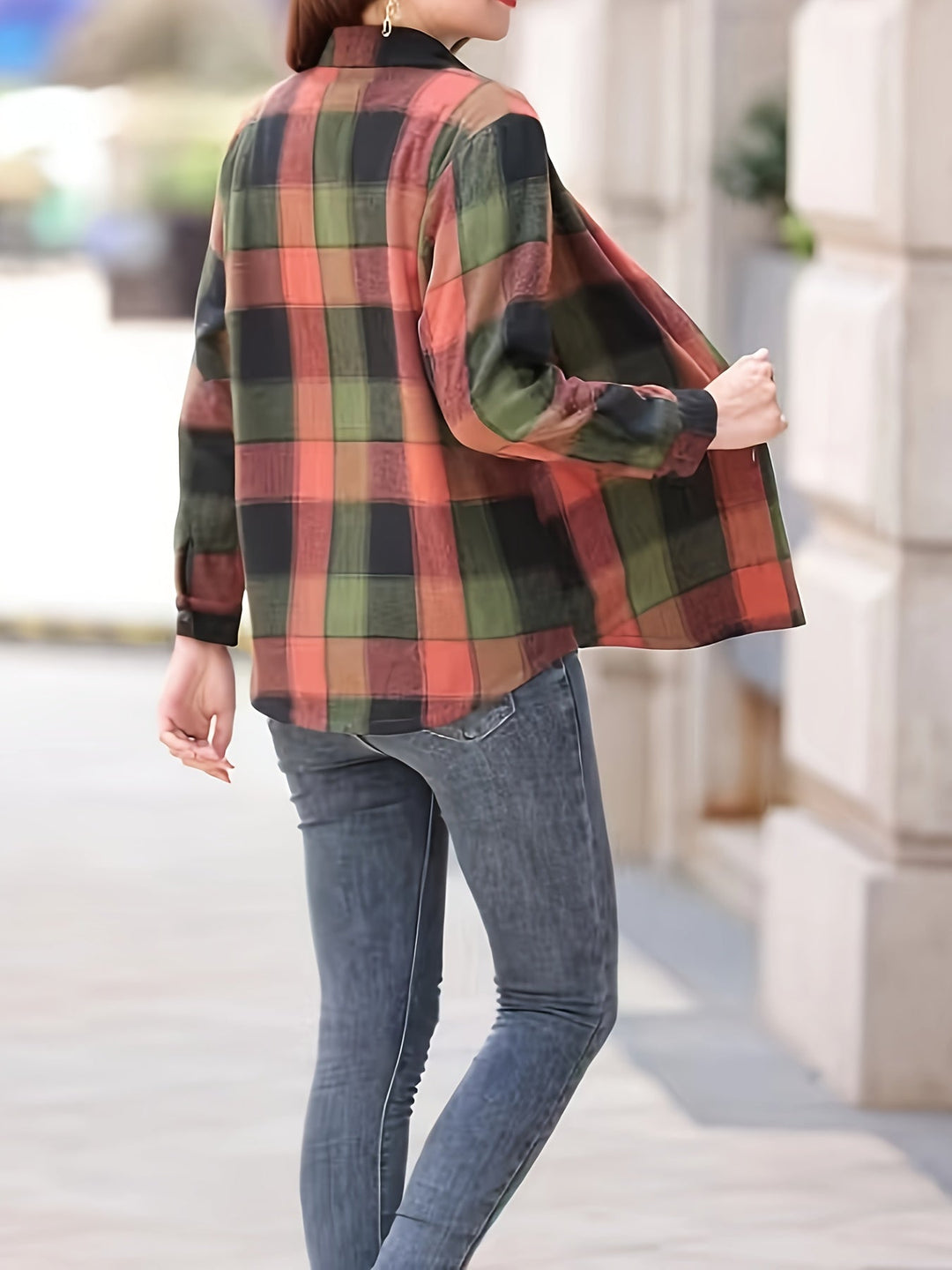 Fasonowana Casual Bluzka Damska - Nora