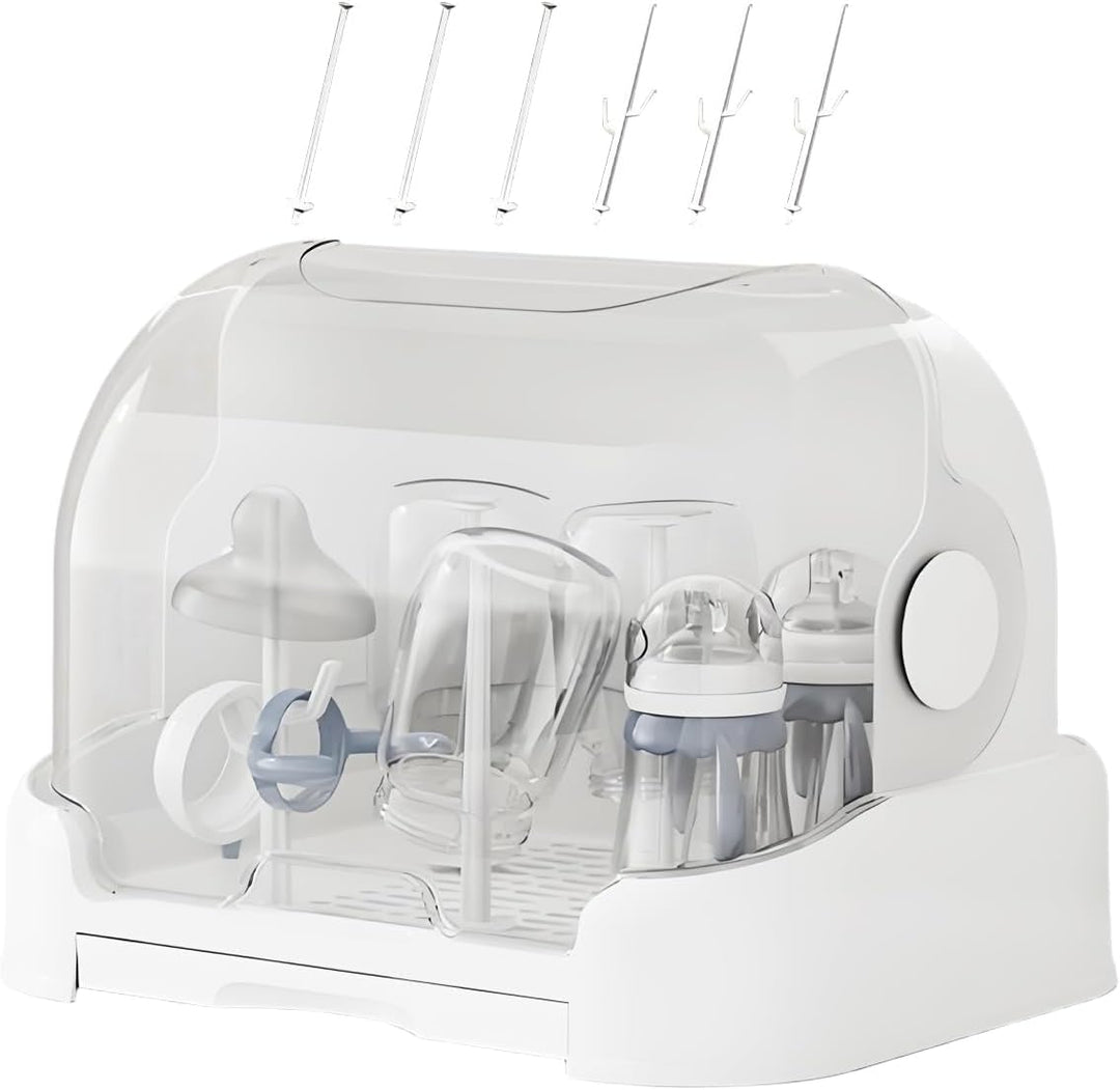 Suszarka do butelek dla dzieci i pojemnik do przechowywania z pokrywą – Orvian