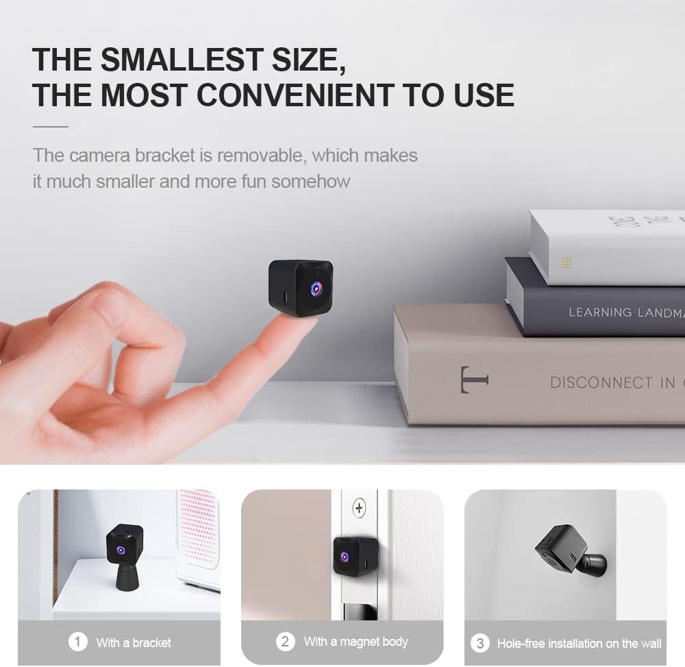 Mini-kamera bezpieczeństwa 4K WiFi ukryta kamera wewnętrzna z funkcją nocną