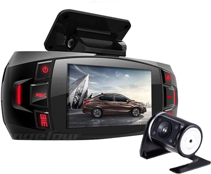 Dual Camera Dash Cam 2,7" LCD z 170° szerokokątnym i widokiem z tyłu