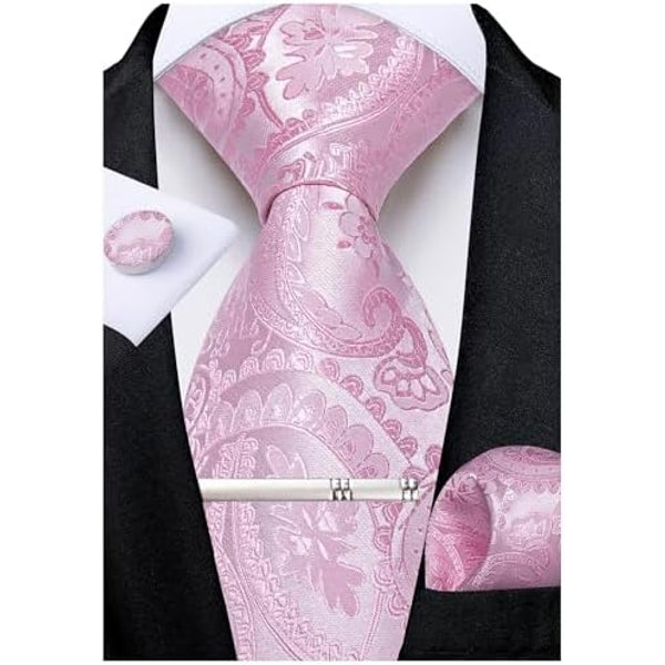 Men's Paisley Formal Tie Set - Refined Wedding & Event Accessories 66