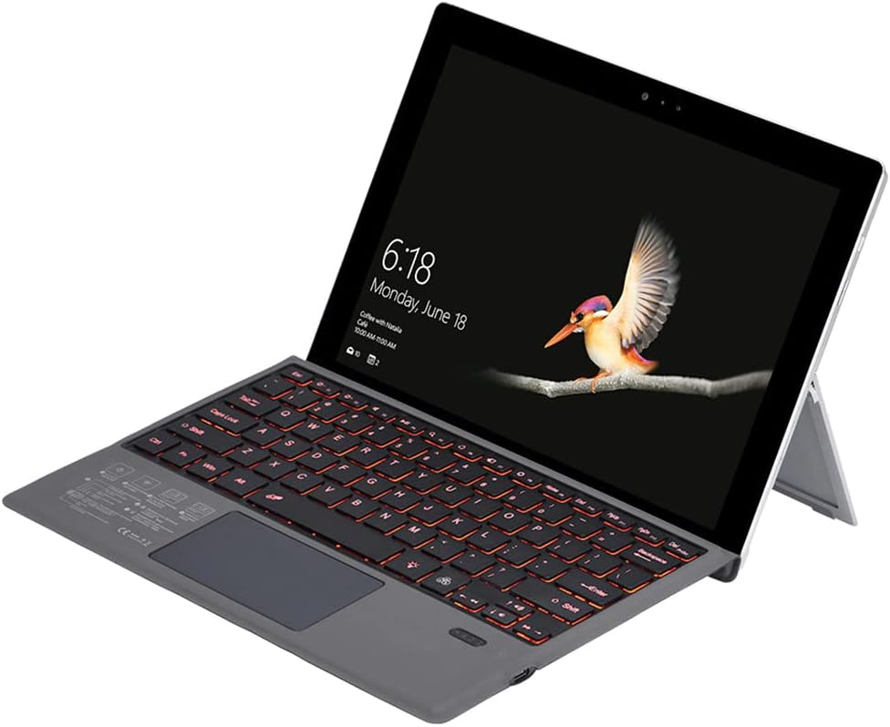 Bezprzewodowa klawiatura Bluetooth z podświetleniem i gładzikiem do Surface Pro – Nexora