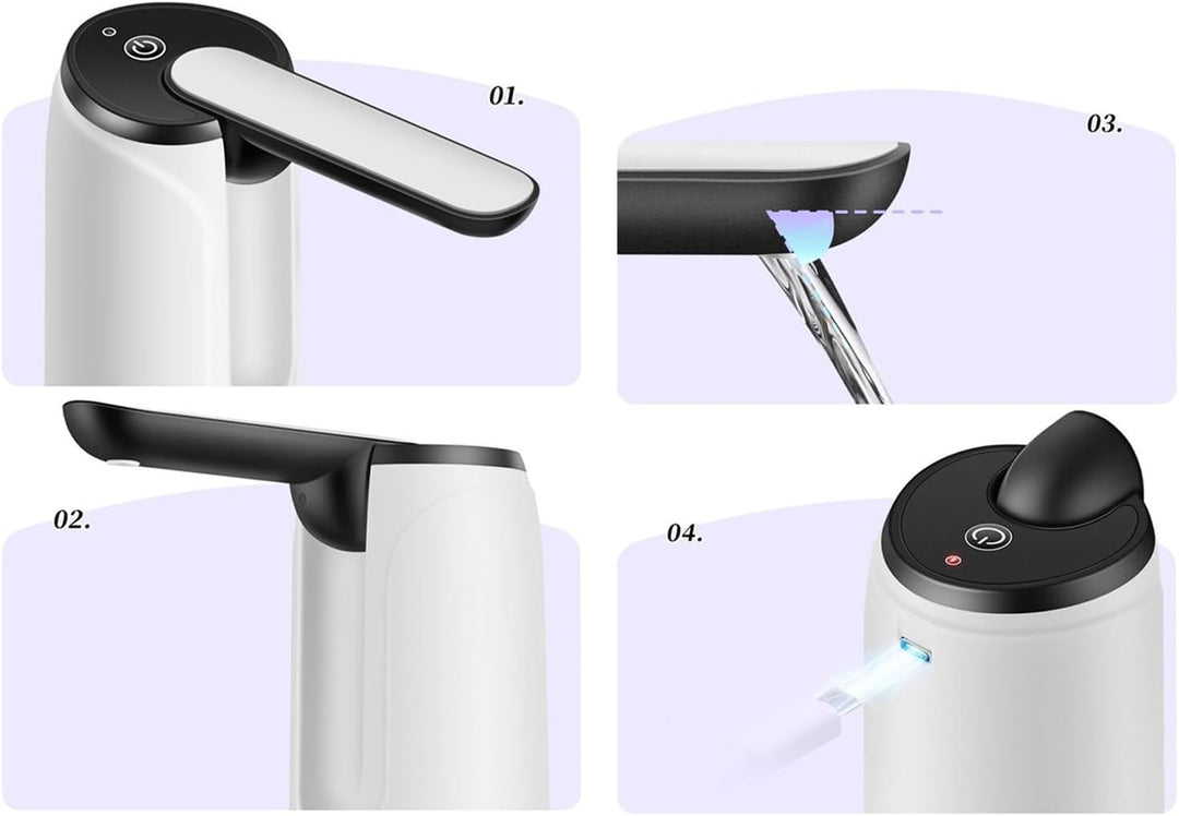 Przenośny zbiornik na wodę z ładowaniem USB – Hydravo (1+1 ZA DARMO)