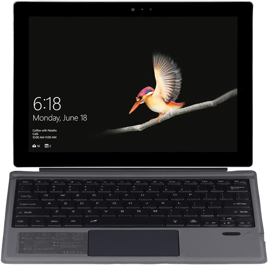 Bezprzewodowa klawiatura Bluetooth z podświetleniem i gładzikiem do Surface Pro – Nexora