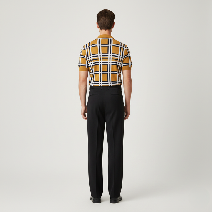 Męska Koszulka Polo w Kratę