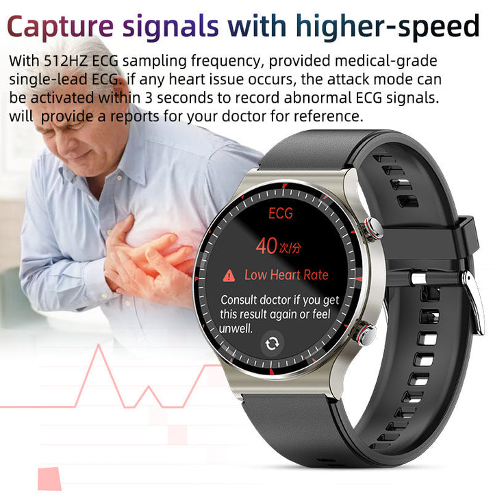 Zegarek EKG z sensorem poziomu tlenu we krwi i tętna – CardioTrack