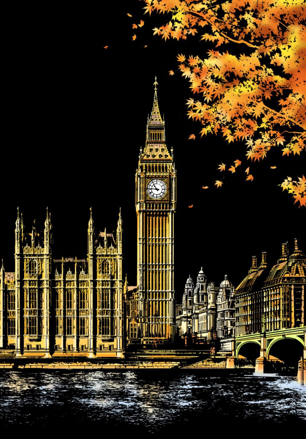 5D Tablica do wydrapywania – ColorPeek-Big Ben-Trend Polska