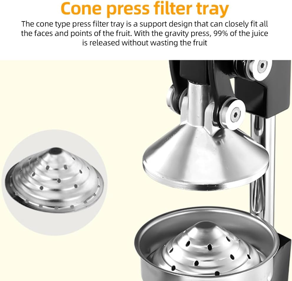 Wyciskarka ręczna z żeliwa z wydajnością 99% i obudową ze stali nierdzewnej – Orvado