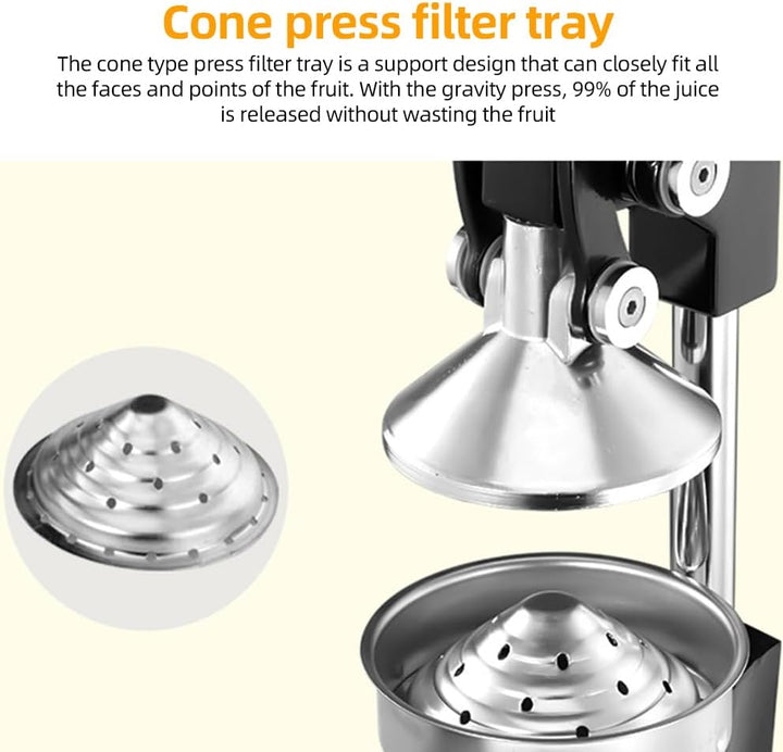 Wyciskarka ręczna z żeliwa z wydajnością 99% i obudową ze stali nierdzewnej – Orvado