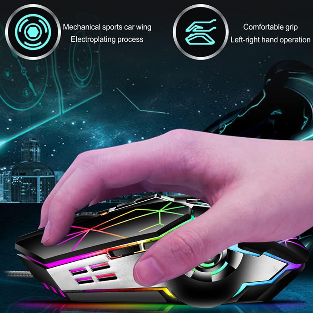 87-klawiszowa mechaniczna klawiatura gamingowa z podświetleniem RGB, z niebieskimi switchami