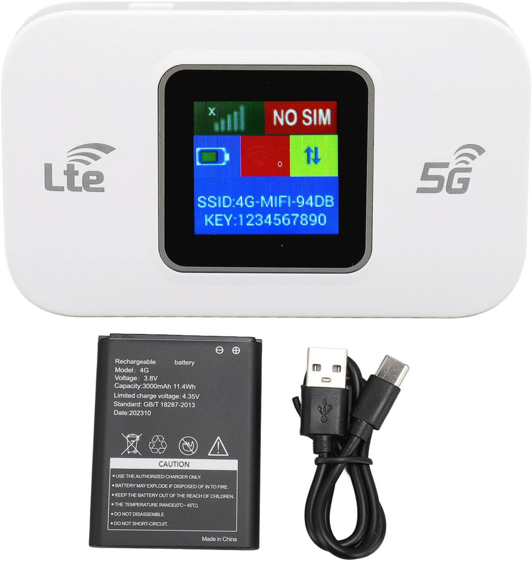 Modem 4G LTE USB WiFi Hotspot z prędkością 300 Mbps i baterią 3000 mAh – Netvora
