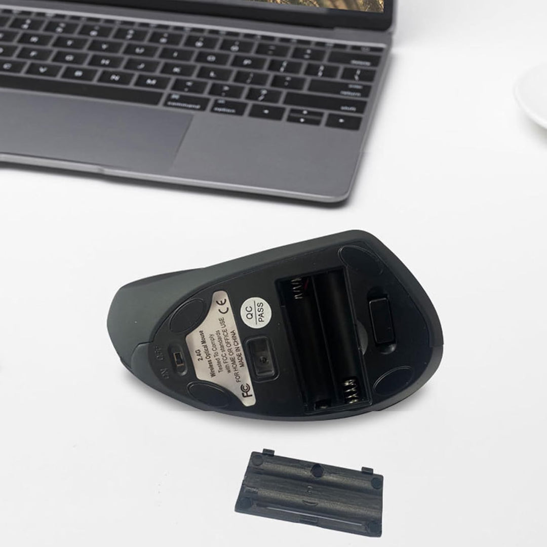 Bezprzewodowa mysz pionowa ergonomiczna z możliwością ładowania – Elvion