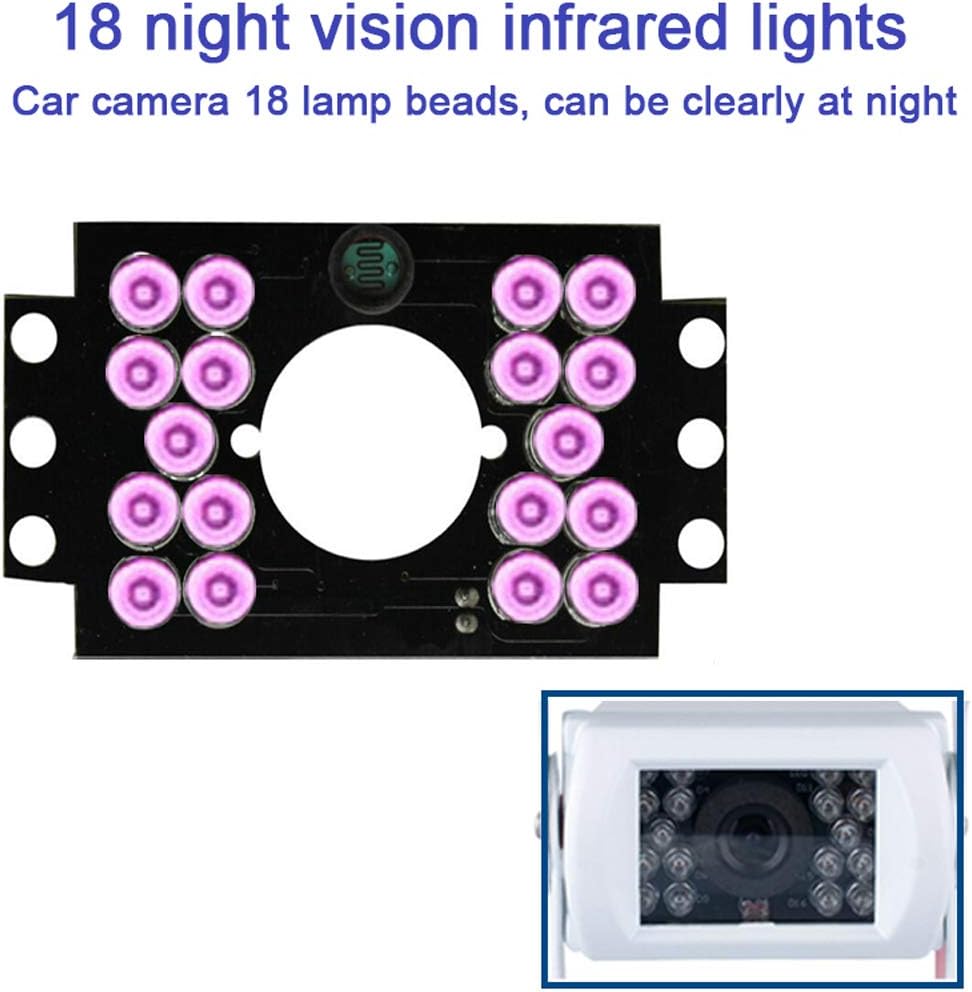 Kamera do wstecznego parkowania samochodu ciężarowego 12V/24V z 18 diodami LED IR do widzenia w nocy IP68