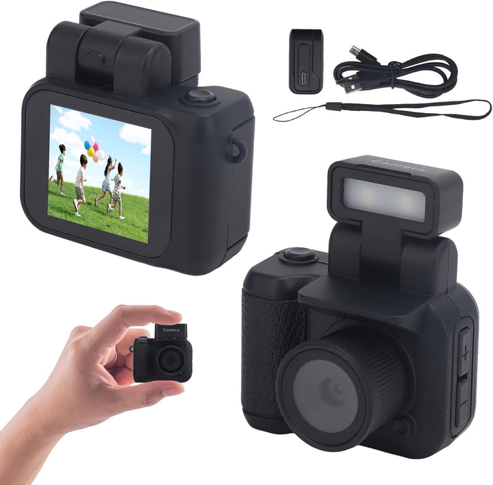 Mini breloczek do kluczy z cyfrową kamerą, 1080P wideo i retro design – Rivoma