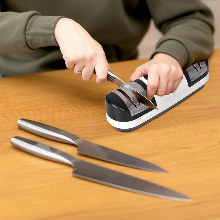 Elektromagnetyczny ostrzałka do noży z 3 prędkościami i wyświetlaczem LED – EdgeMaster