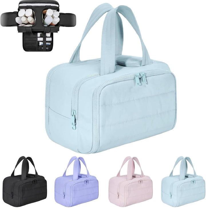 Torebka kosmetyczna podróżna – Duża wodoodporna torba na kosmetyki i organizer do makijażu (4-w-1) – Selvane