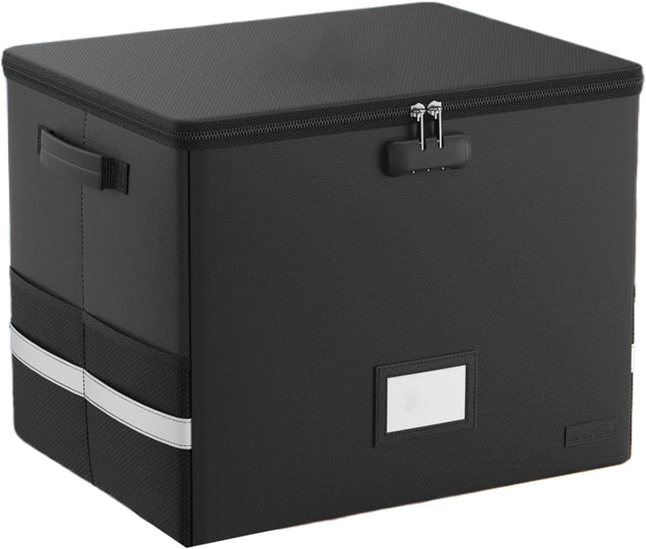 Ogniotrwała skrzynka na płyty winylowe – Wodoodporny organizer na 150+ płyt winylowych 30cm – Arcion