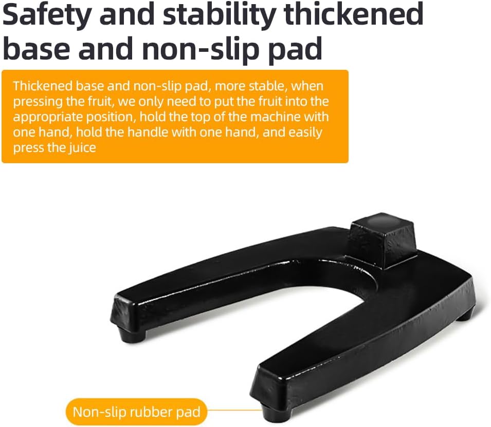 Wyciskarka ręczna z żeliwa z wydajnością 99% i obudową ze stali nierdzewnej – Orvado