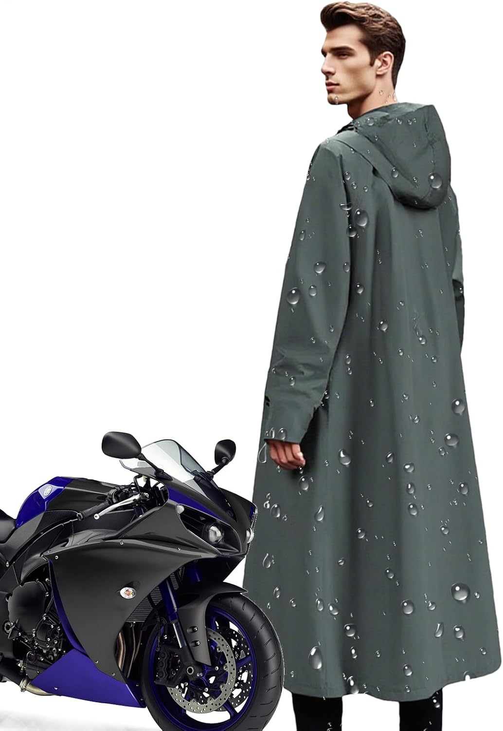 Długi płaszcz przeciwdeszczowy – Veridra