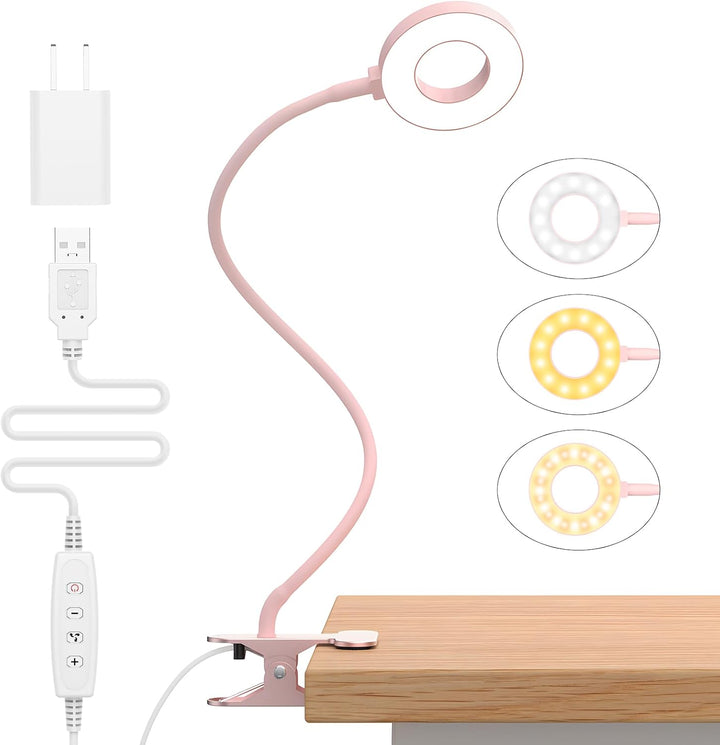 3 tryby kolorów lampki biurkowej LED z elastycznym ramieniem w kształcie łabędzia – Selvara (1+1 GRATIS)