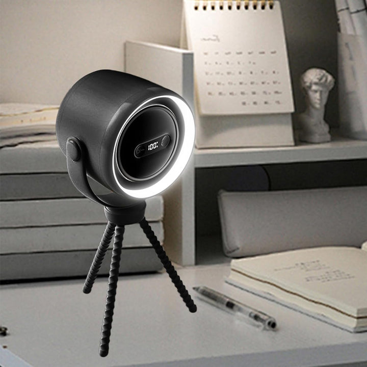 Rechargeable clip-on stroller fan with night light 100 speeds