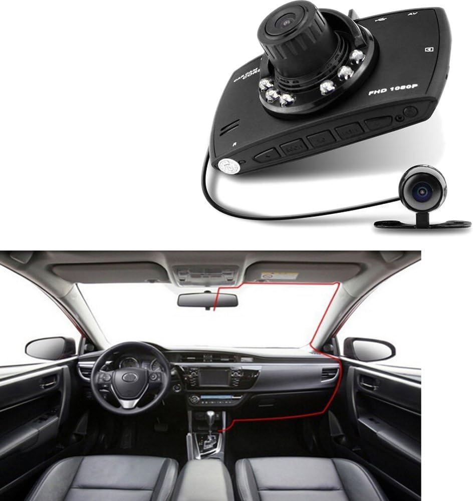 Dual-Lens-Autoradio DVR G30 2,7" LCD Full HD 1080P z czujnikiem G.