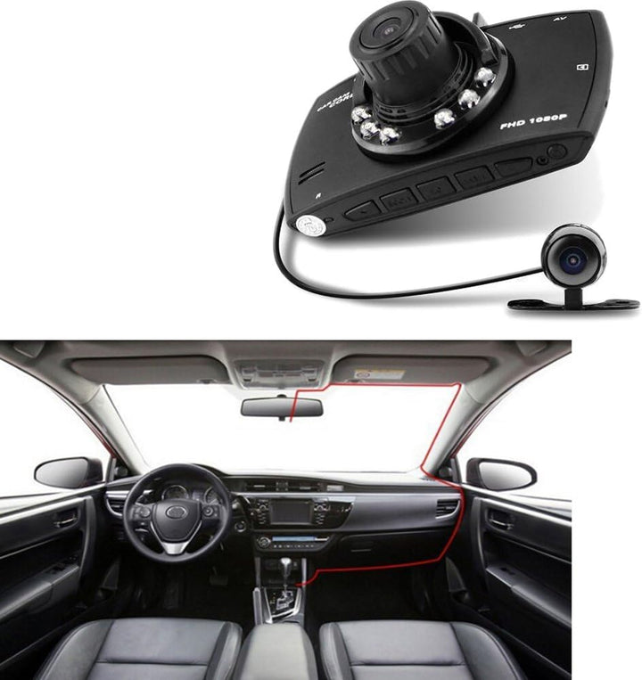 Dual-Lens-Autoradio DVR G30 2,7" LCD Full HD 1080P z czujnikiem G.